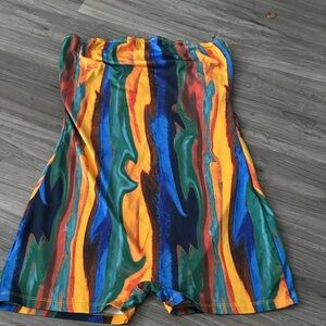 Colorful Striped Romper